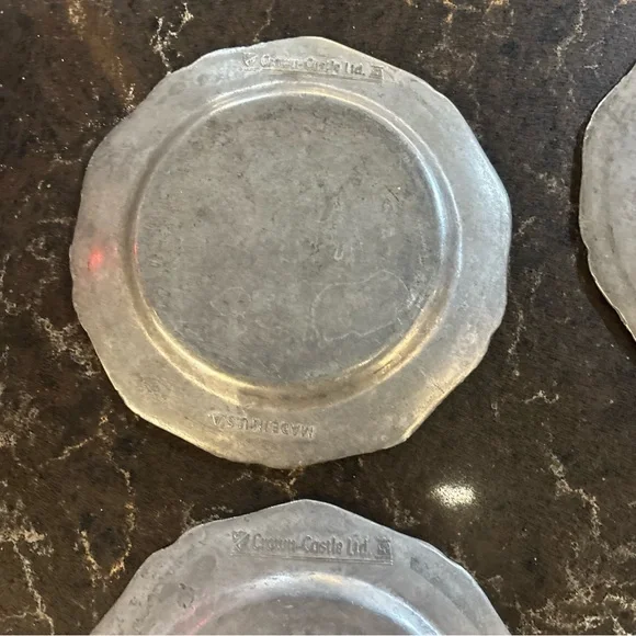 Set Of 4 Bread Plates Crown Castle Ltd USA Queen Anne Design 6 1/4” - Picture 9 of 13